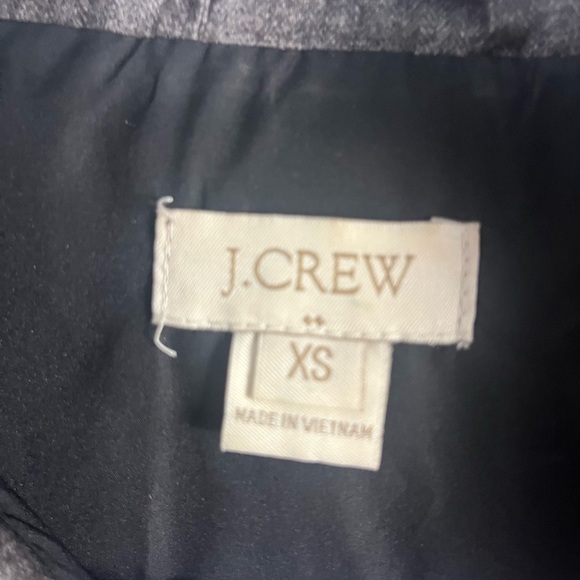 J. Crew Factory Textured Quilted Puffer Vest Gray Size xs - Picture 4 of 6